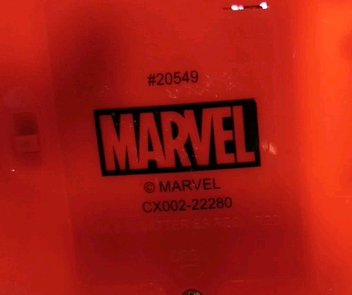 Marvel Spiderman Night Light 2022 Battery Operated Tested Working