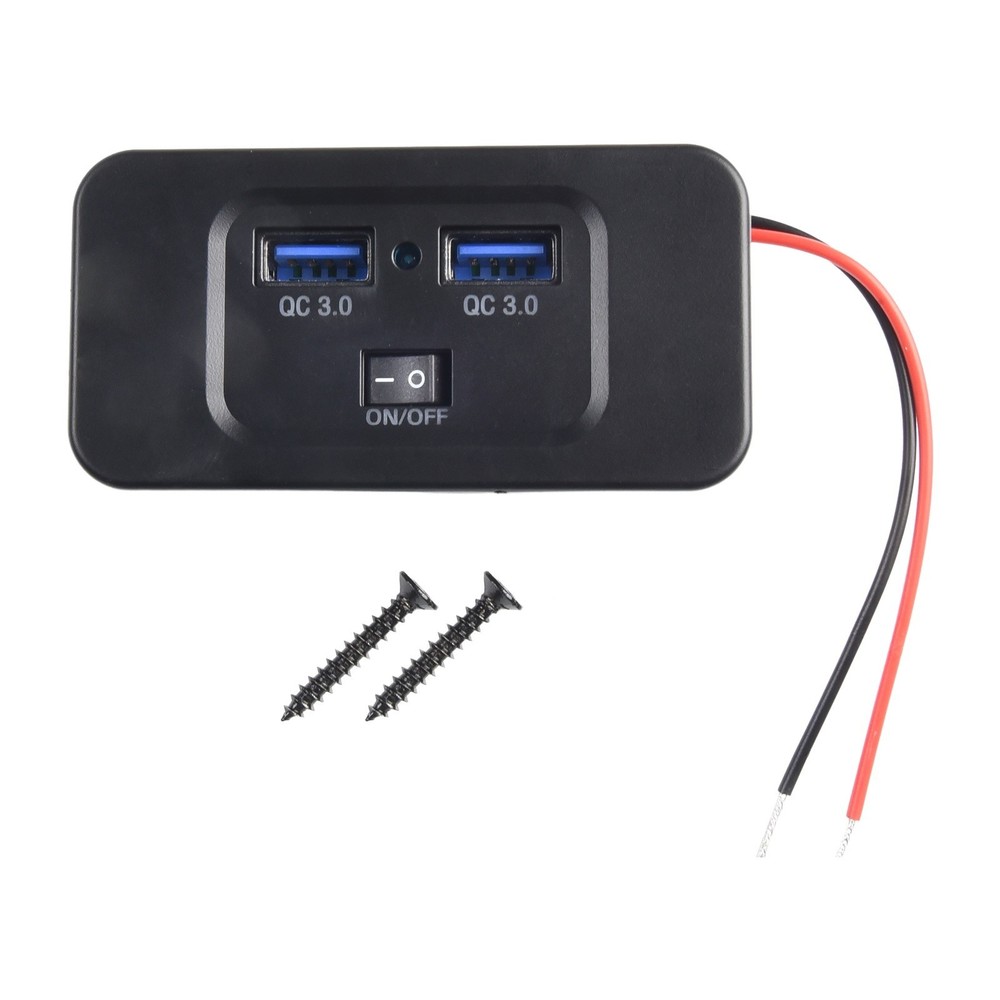 Versatile Performance Quick Charge 3 0 Dual USB Car Fast Charger Panel Outlet