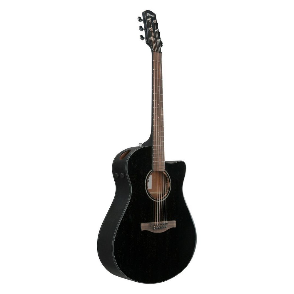 Ibanez AAM340CE 6 String Acoustic Electric Guitar (Rustic Black High Gloss)