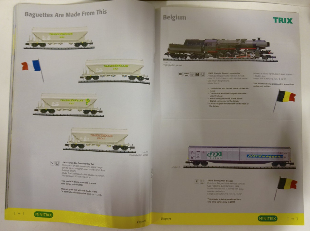 Trix Trains New Items 2002 Catalog