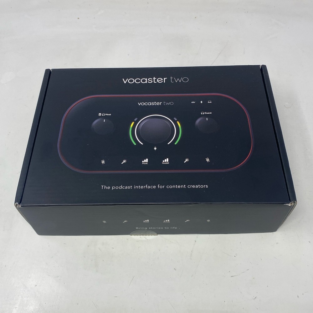 Focusrite Vocaster Two 2-Channel USB-C Podcast Interface - Black