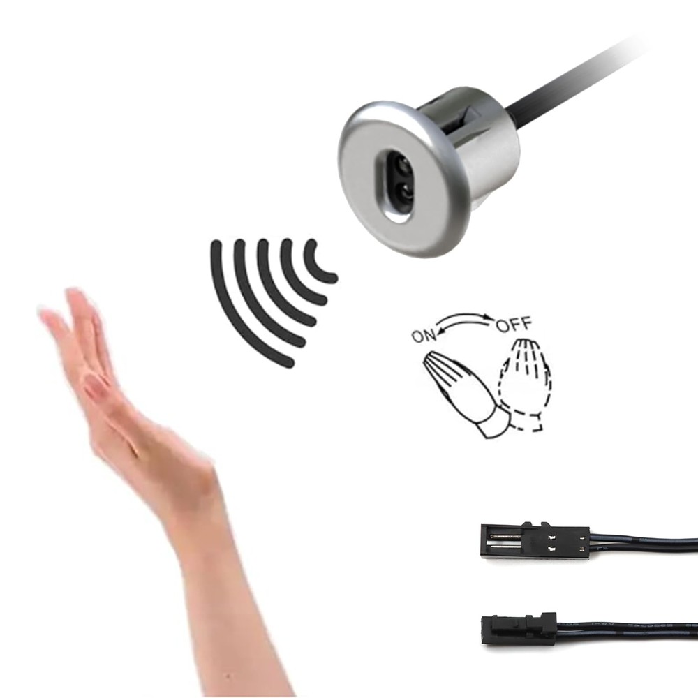 Motion Light Switch, IR Handwave Activated Dimmable Light Switch for Closet L...