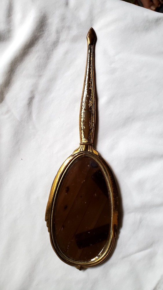 Gold Hand Mirror Antique