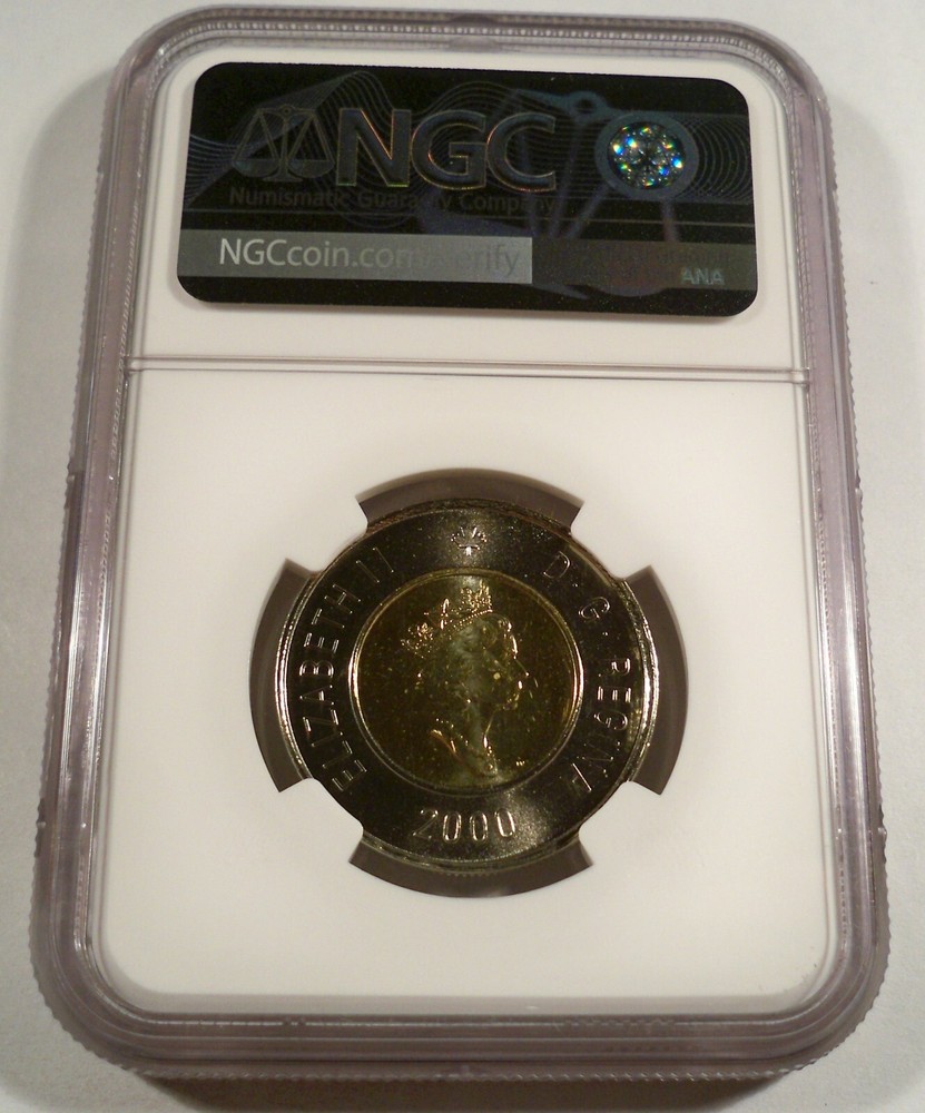 2000 W $2 CANADA NGC MS 67 POLAR BEAR MS 67 "W" MINT MARK