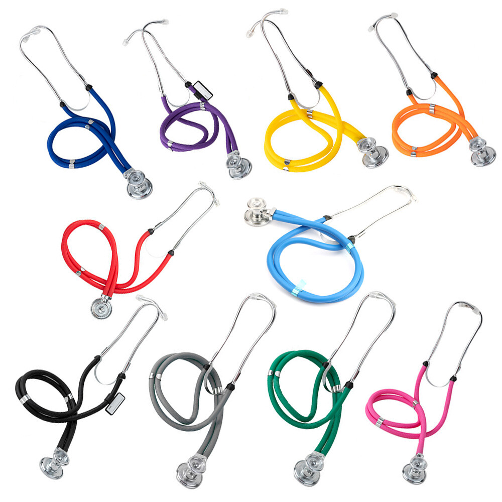 Colorful Doctor Nurse Multi-function Stethoscope Double Head Double Tube