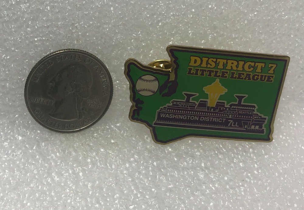 Washington District 7 Little League Baseball Pin