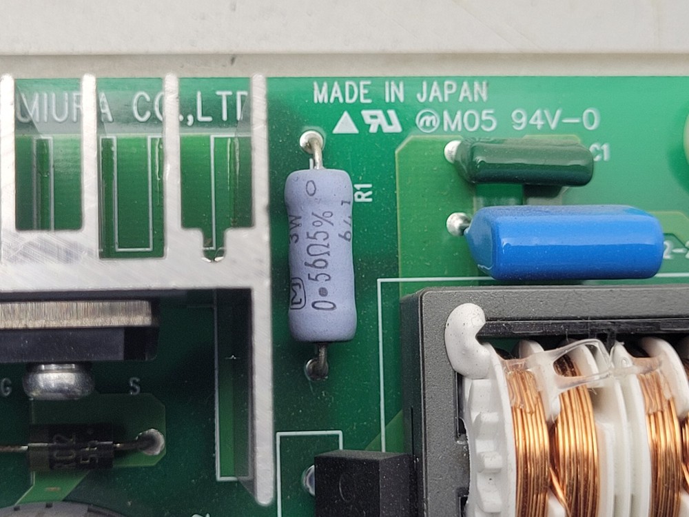 MIURA XJ1-120-RY 7E Steam Boiler Operational Control Panel Board Working Pull