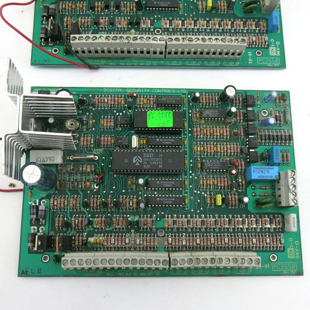 DCS Digital Security Control Systems PC2550 Alarm System Board LOT Untested