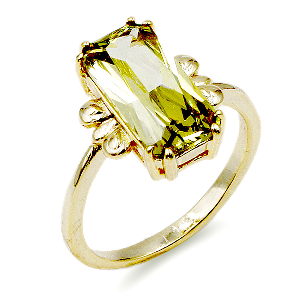Rectangle Shape with Cubic Zirconia Wedding Rings