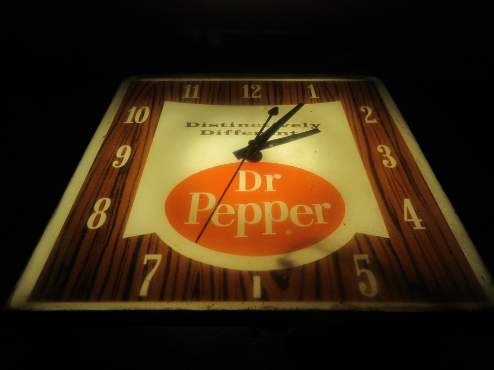 Vintage Dr. Pepper Distinctively Different Wall Clock