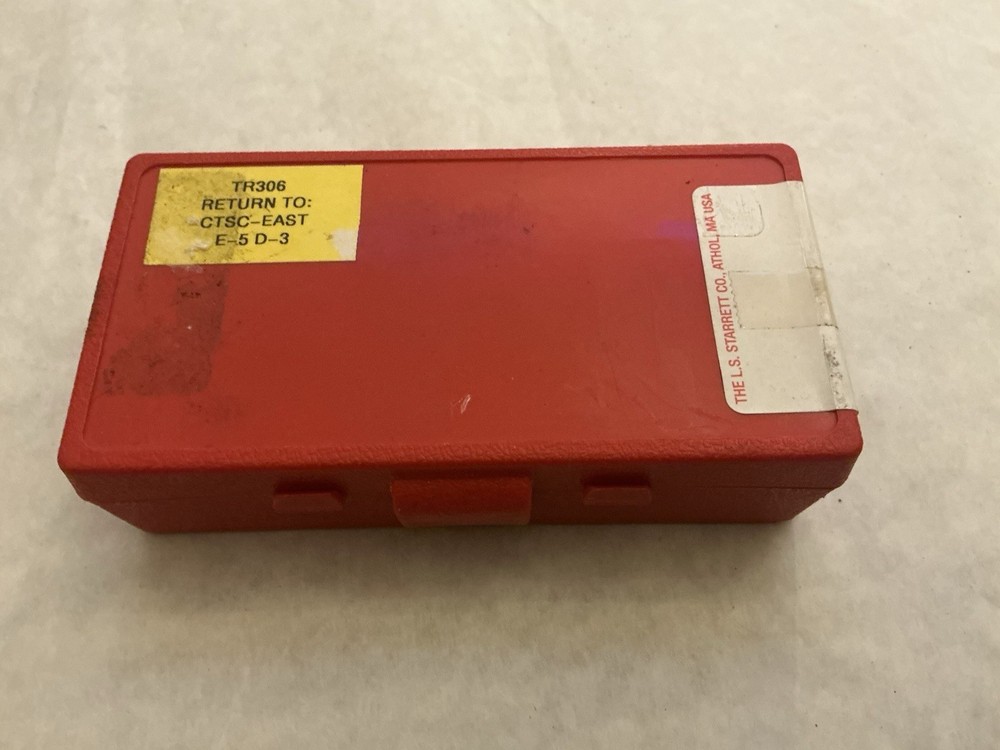 Starrett 708A Dial Test Indicator with Dovetail Mount .010" Range