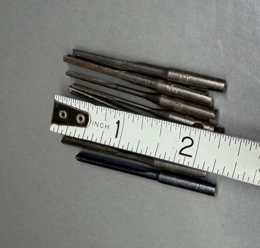 Drill Points for Yankee Automatic Drills Wood Container with Bits Vintage