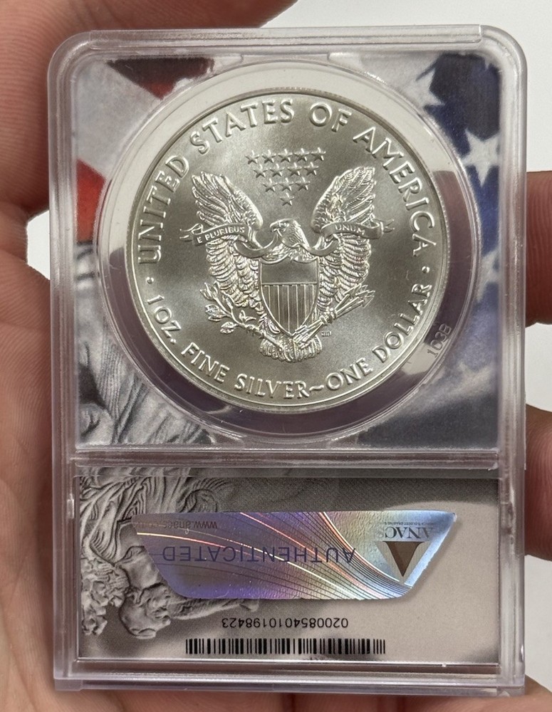 2021 w - Anacs MS70 - Silver Eagle Type 1 #8045
