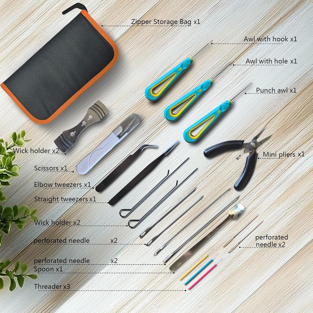 Candle Making Kit for Beginners with Storage Bag and Essential Tools