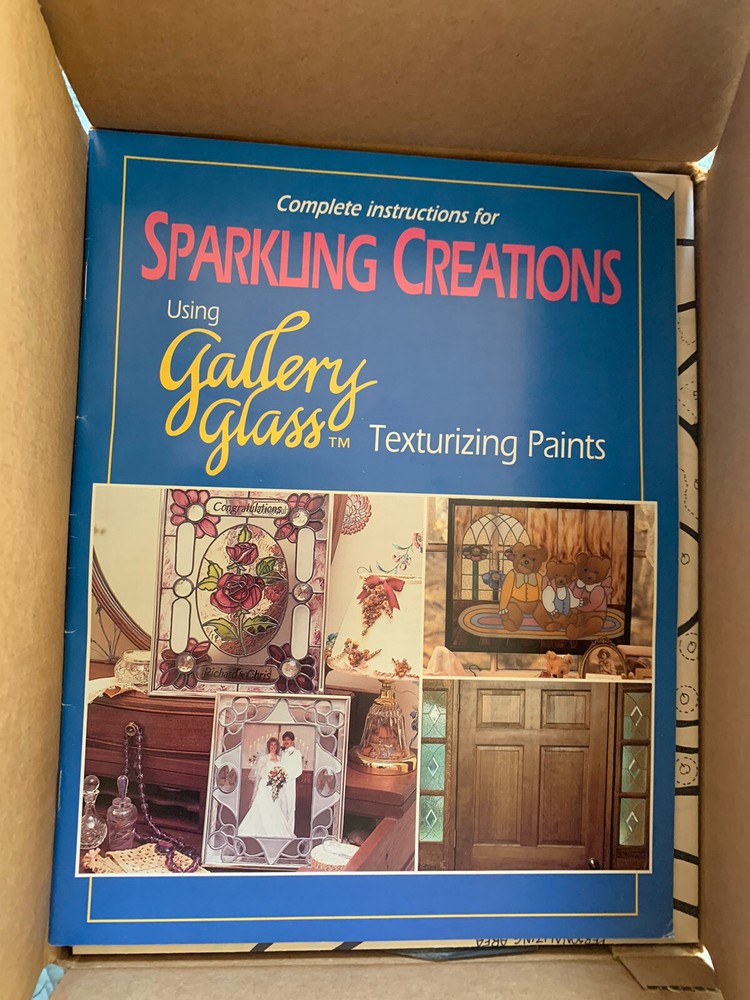 Sparkling Creations Gallery Glass Complete Kit With Paint And Instructions