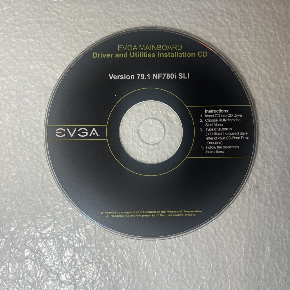 ⭐️⭐️⭐️⭐️⭐️ EVGA Mainboard Driver & Utilities Instal CD Version 79.1 NF780i SLI