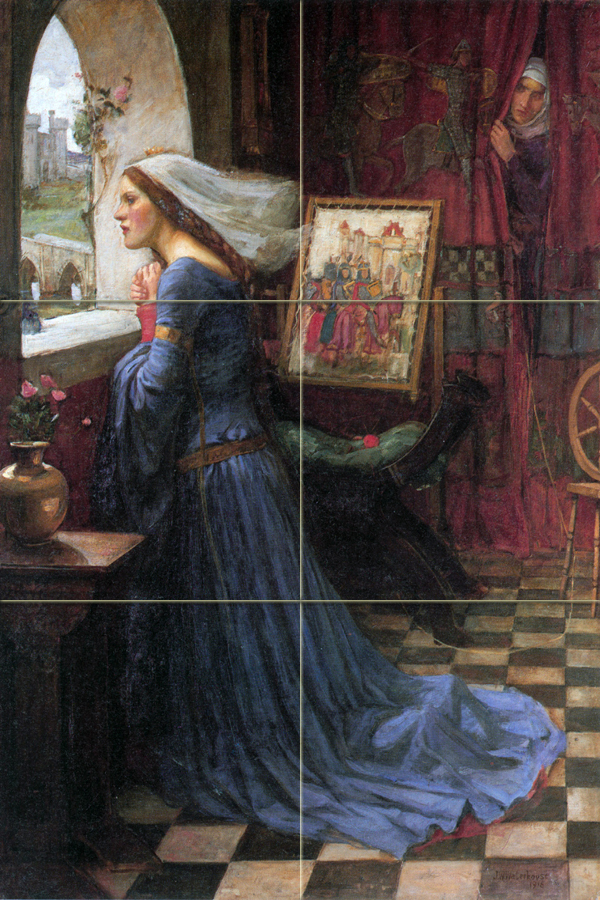 Art Mural Ceramic Waterhouse Backsplash Tile #794