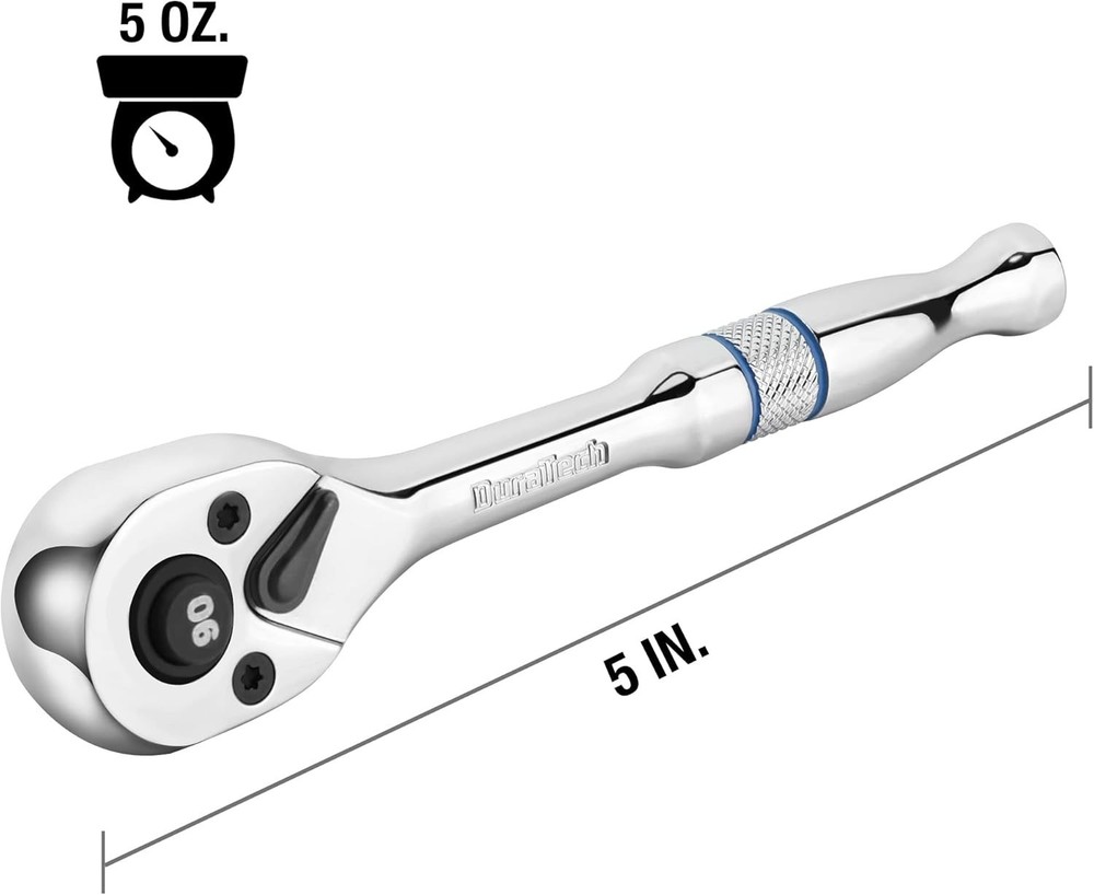 Versatile 1/4-Inch Quick-Release Ratchet With 90-Tooth for Ultimate Efficiency