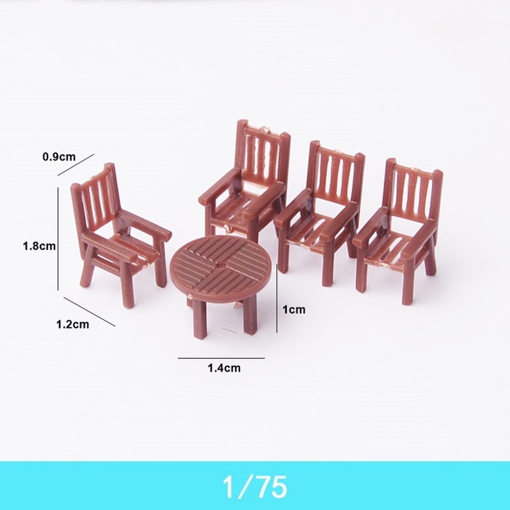 Tables And Chairs Model-Kit Building Model Decoration HO Scale Model-Railway