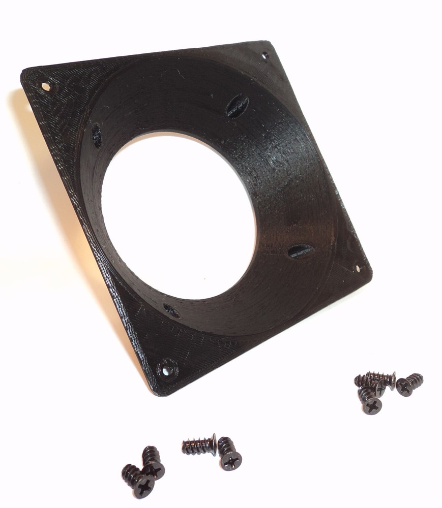 120mm to 80mm CENTERED OFFSET Computer Fan Adapter Converter Panel Hose Mount