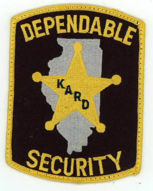 ILLINOIS IL DEPENDABLE SECURITY NICE SHOULDER PATCH SHERIFF POLICE