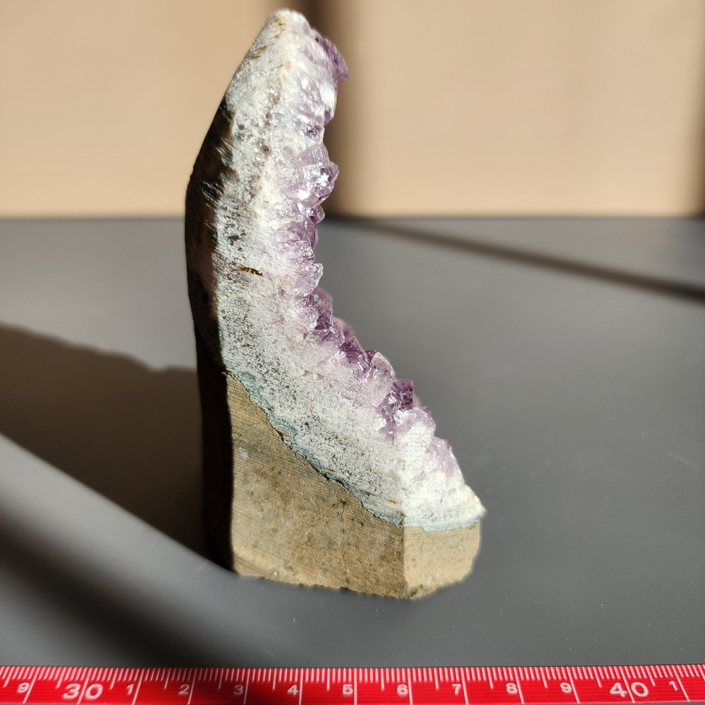 421g Natural Amethyst Cluster Geode Cut Base