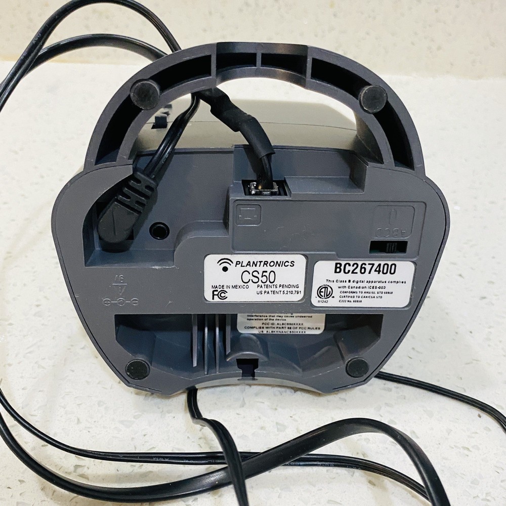 Plantronics CS50 Wireless Office Headset System Tested Works Nice Condition