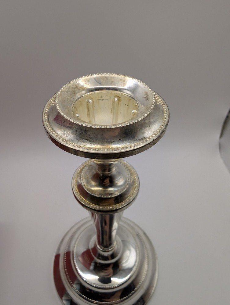 Ianthe Silver Plated Candlestick Lichfield Collection Ref 287 Boxed with Tag Eng