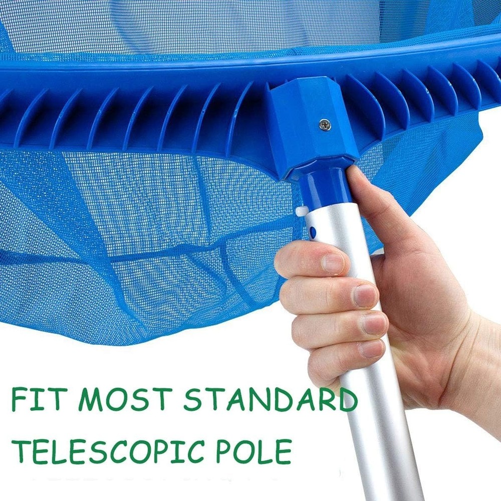 Heavy Duty Pool Skimmer Net - Deep Mesh Leaf Rake for Inground & Above Ground...
