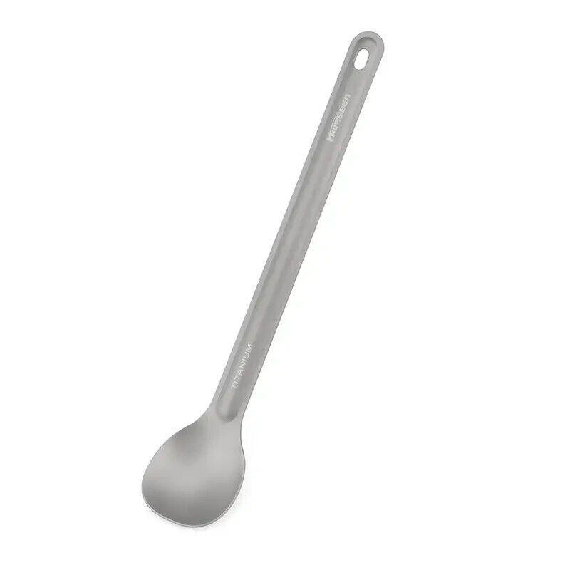 Titanium Long Handle Spoon Titanium Tableware Picnic Utensil Outdoor Travel