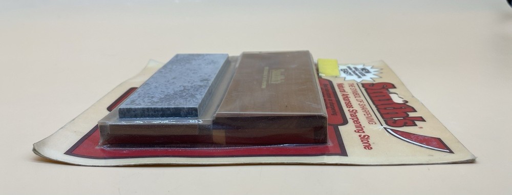 Smith's Hard Natural Arkansas Sharpening Stone In Solid Cedar Wood Storage Box