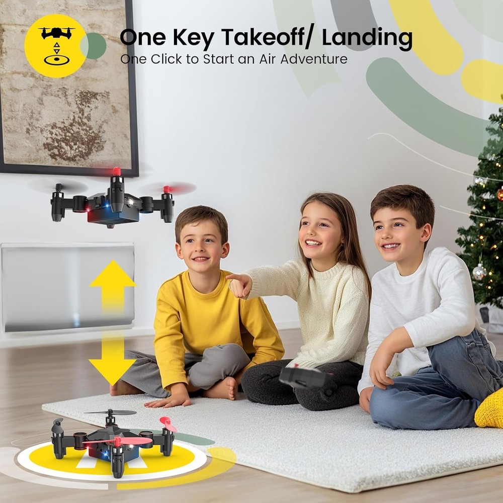 Exciting Foldable Mini Drone for Kids - Includes Remote & Propeller Guards!