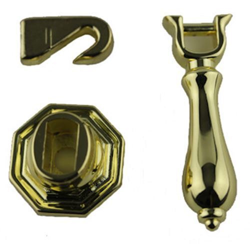 1-5/8" Octagonal Drop Pull Polished Brass