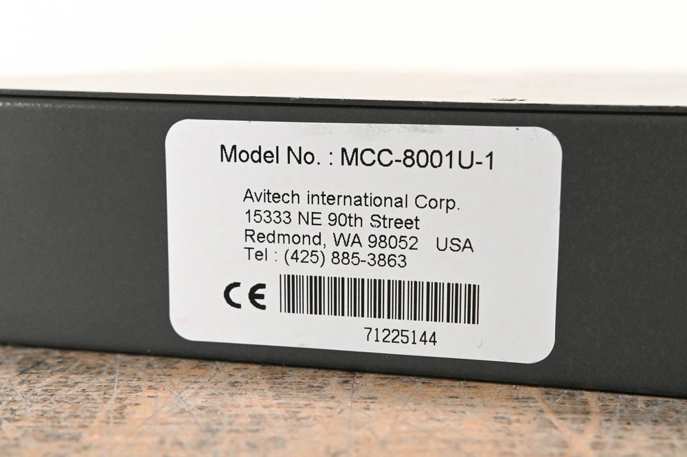 Avitech MCC-8001U Image Scaler / Processor CG01CA6