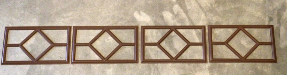 4 Amarr Waterford Replacement Insert for Short Panel Amarr Garage Door Walnut