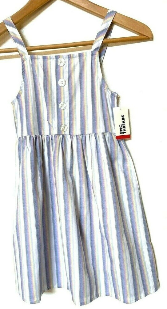 Epic Threads Small Summer Dress Stripped Spring Girl Multicolor