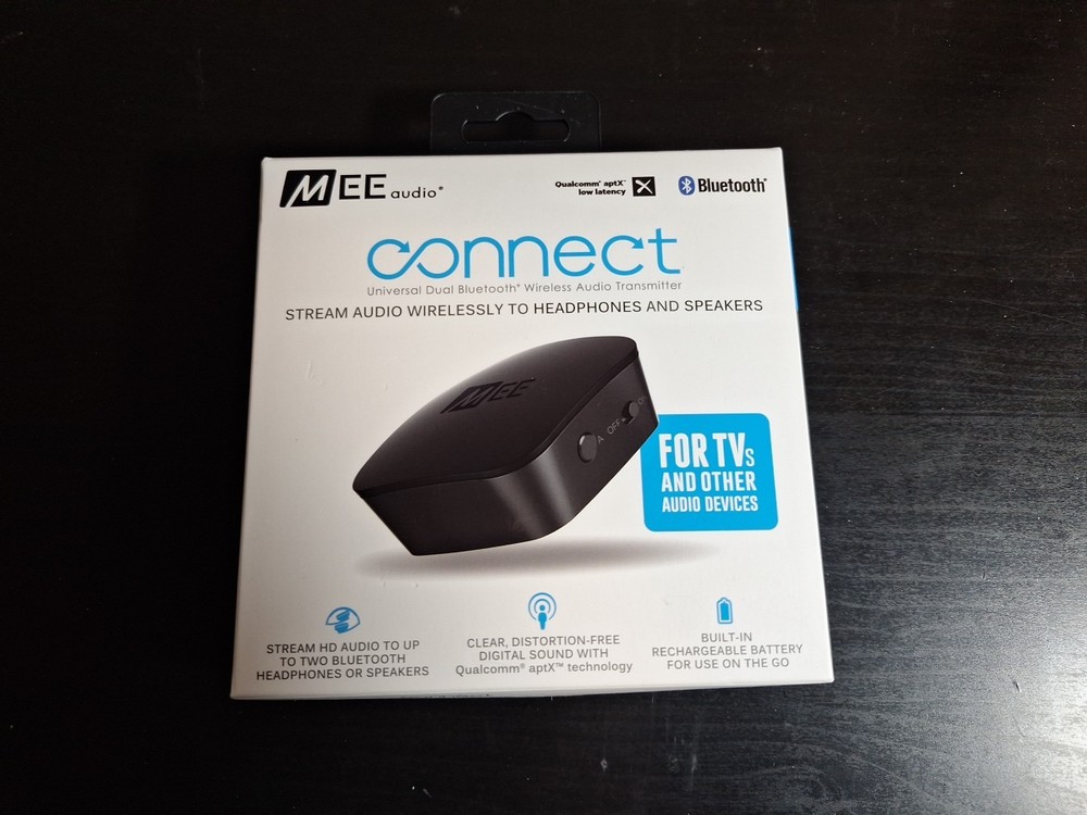 MEE audio Connect Universal Dual-Headphone Bluetooth Wireless Audio Transmitter