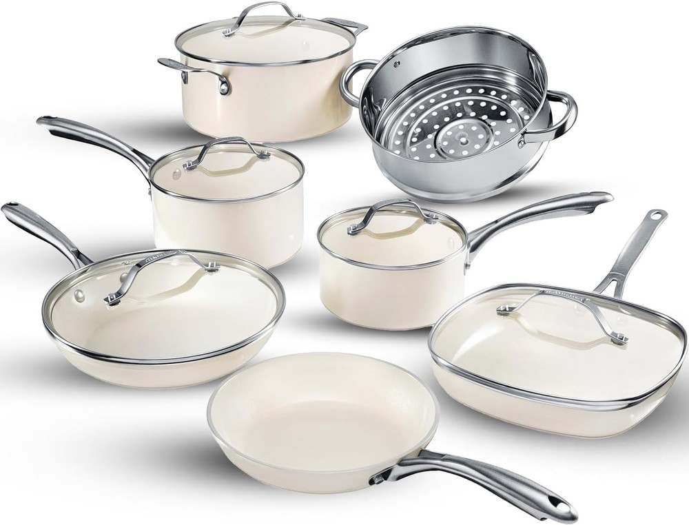 Gotham Steel 12 Pc Ceramic Cookware Set Nonstick