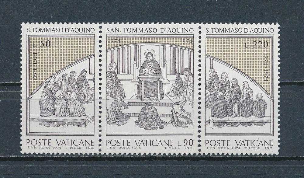 Vatican   557a MNH, St Thomas Aquinas, 1974