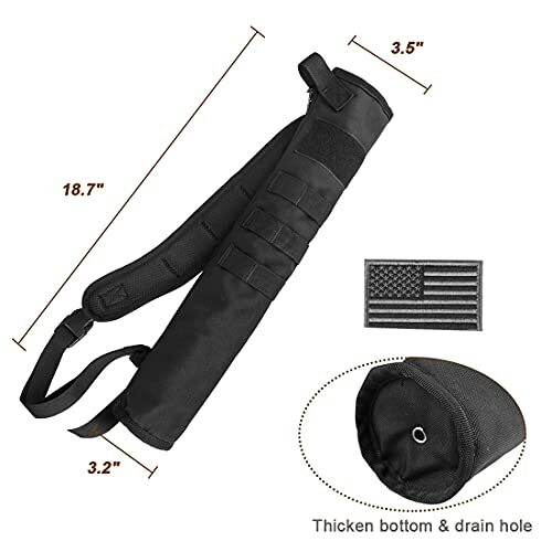 Archery Lightweight Back Arrow Quiver Dual Use Foldable Compact Hip Arrows Bag