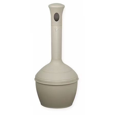 Justrite 268502 Cigarette Receptacle, Tan, 4 Gal
