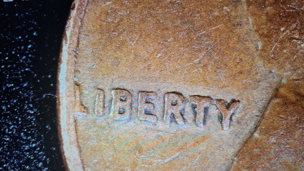 LETTERS ON RIM ERROR, 1964D LINCOLN CENT #535