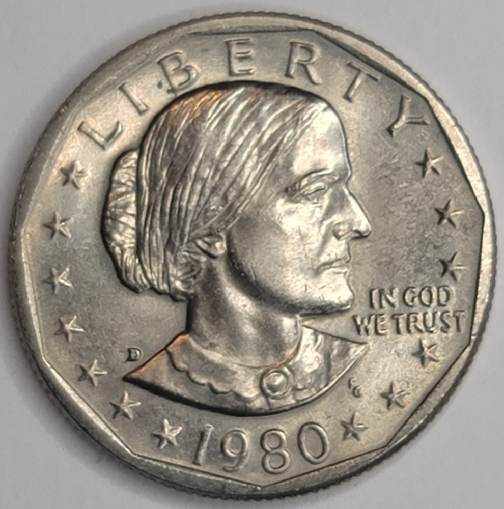 1980-D SUSAN B ANTHONY DOLLAR UNCIRCULATED