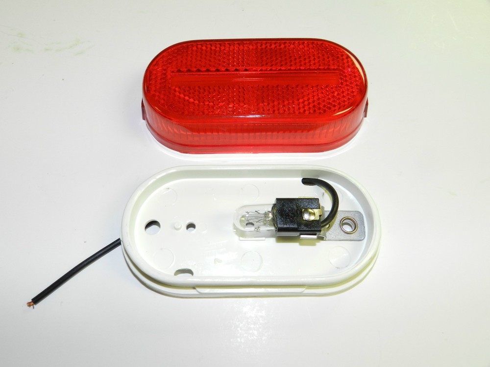 (4) RED Clearance/side Marker Light RV Trailer Truck Utility cargo dump Optronic