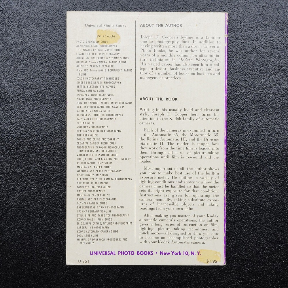 Guide to Kodak Automatic Cameras