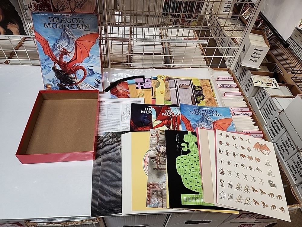 1993 TSR Advanced D&D Dragon Mountain Complete Beautiful