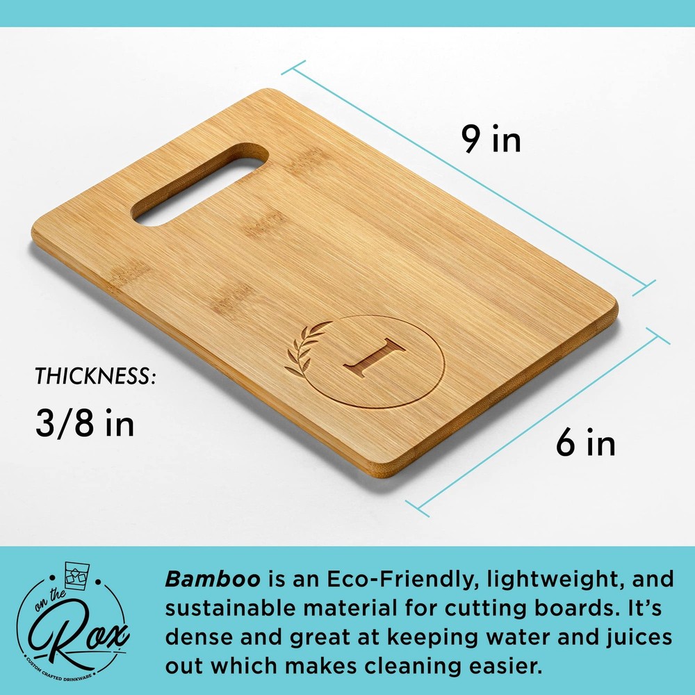 Personalized Cutting Boards - Small Monogrammed Engraved Cutting Board (I) - ...