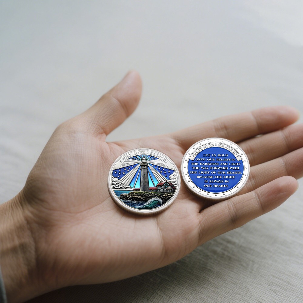 Lighthouse Commemorative Silver Plated Lighthouse Coin Hope Light Collector