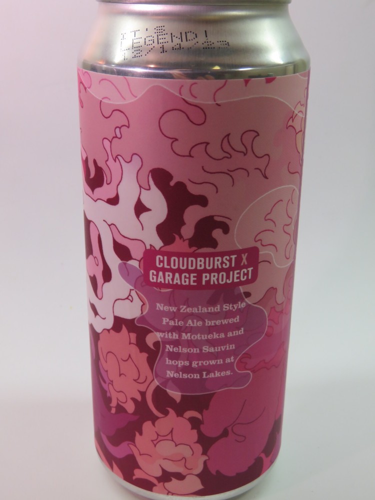 Craft BEER Empty Can: CLOUDBURST Brewing Garage Project Legend Ale ~ Seattle, WA