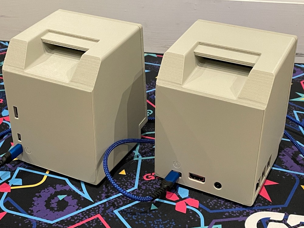 MACINTOSH MINI CUTE 3, 3D PRINTED PARTS FOR 40% SCALE MAC FOR RASPBERRY PI